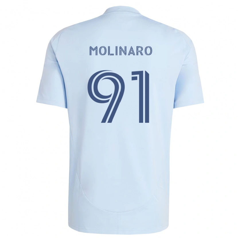 Danxen Heren Jacob Molinaro #91 Lichtblauw Lichtgrijs Thuisshirt Thuistenue 2026/27 T-Shirt