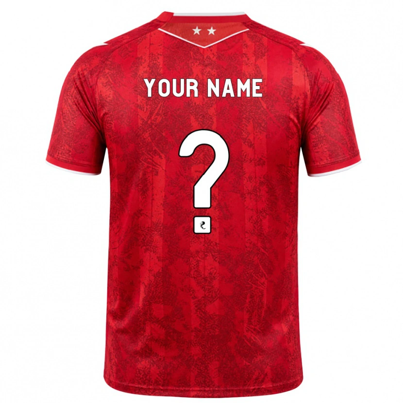 Danxen Heren Uw Naam #0 Rood Wit Thuisshirt Thuistenue 2026/27 T-Shirt
