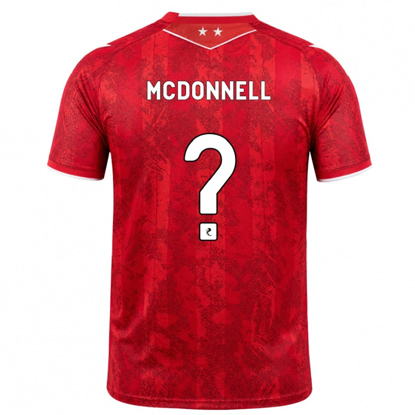 Danxen Heren Noah Mcdonnell #0 Rood Wit Thuisshirt Thuistenue 2026/27 T-Shirt