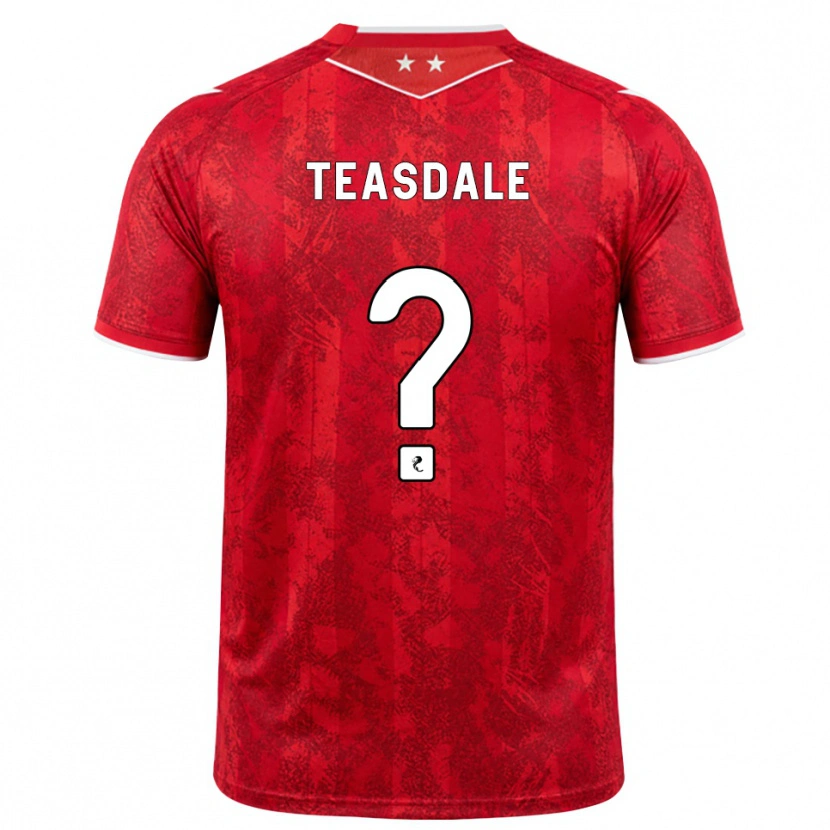 Danxen Heren Joseph Teasdale #0 Rood Wit Thuisshirt Thuistenue 2026/27 T-Shirt
