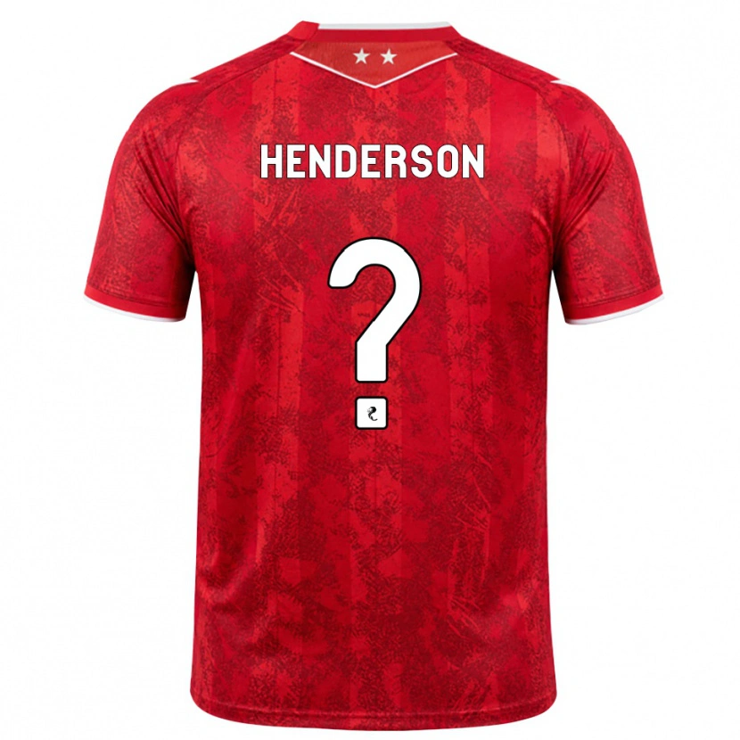 Danxen Heren Jay Henderson #0 Rood Wit Thuisshirt Thuistenue 2026/27 T-Shirt