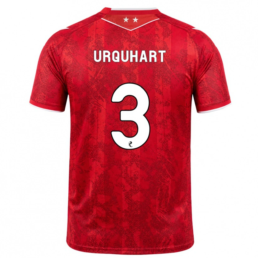 Danxen Heren Millie Urquhart #3 Rood Wit Thuisshirt Thuistenue 2026/27 T-Shirt