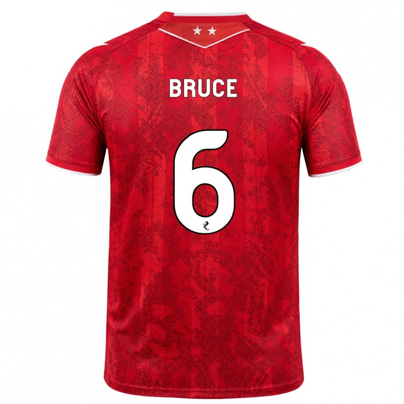 Danxen Heren Natasha Bruce #6 Rood Wit Thuisshirt Thuistenue 2026/27 T-Shirt