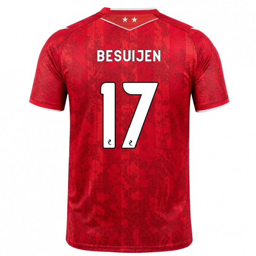Danxen Heren Vicente Besuijen #17 Rood Wit Thuisshirt Thuistenue 2026/27 T-Shirt