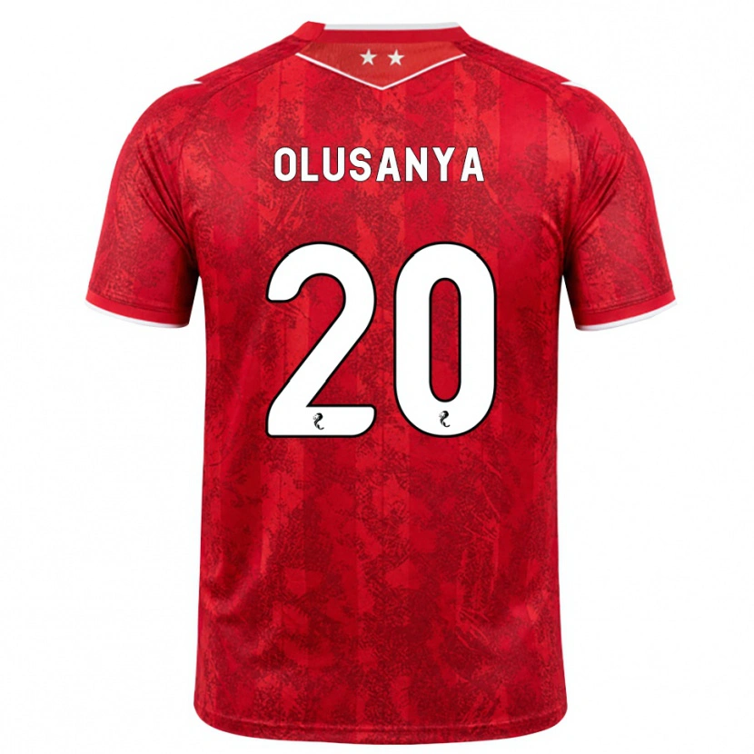 Danxen Heren Toyosi Olusanya #20 Rood Wit Thuisshirt Thuistenue 2026/27 T-Shirt
