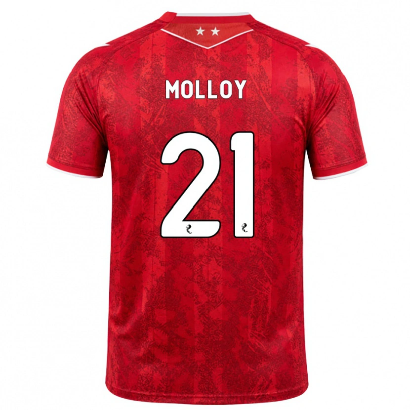 Danxen Heren Gavin Molloy #21 Rood Wit Thuisshirt Thuistenue 2026/27 T-Shirt
