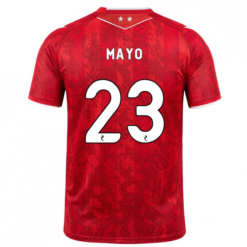 Danxen Heren Lewis Mayo #23 Rood Wit Thuisshirt Thuistenue 2026/27 T-Shirt