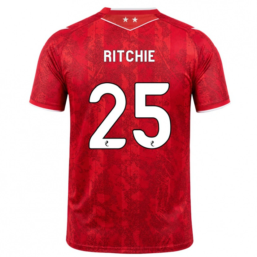 Danxen Heren Tom Ritchie #25 Rood Wit Thuisshirt Thuistenue 2026/27 T-Shirt