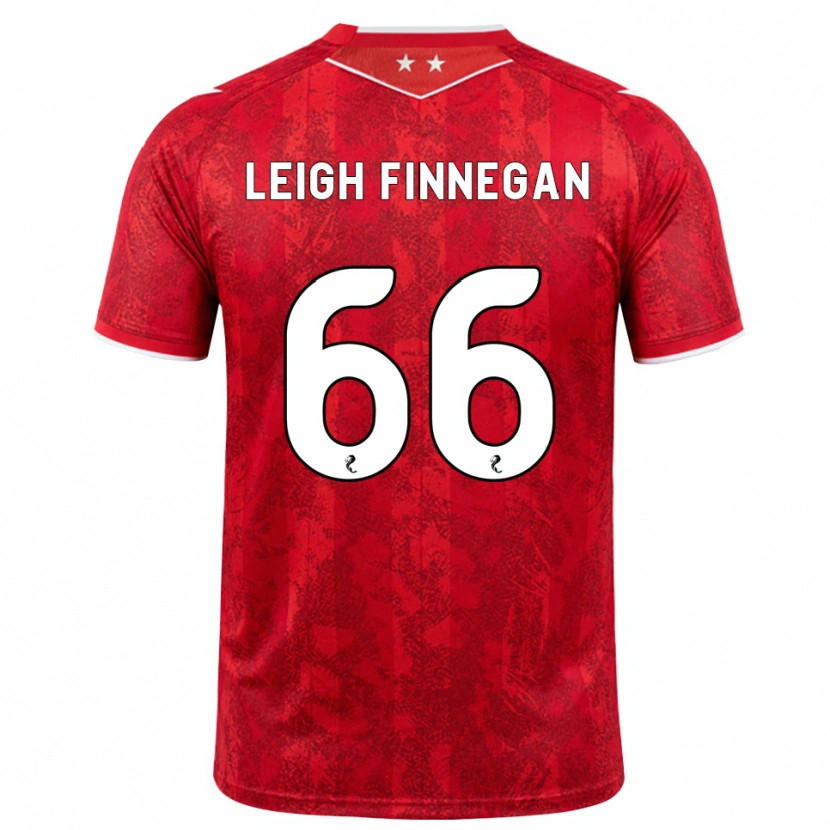 Danxen Heren Toni Leigh Finnegan #66 Rood Wit Thuisshirt Thuistenue 2026/27 T-Shirt