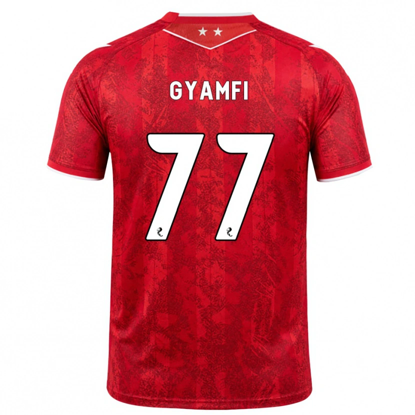 Danxen Heren Emmanuel Gyamfi #77 Rood Wit Thuisshirt Thuistenue 2026/27 T-Shirt