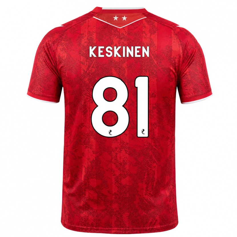 Danxen Heren Topi Keskinen #81 Rood Wit Thuisshirt Thuistenue 2026/27 T-Shirt