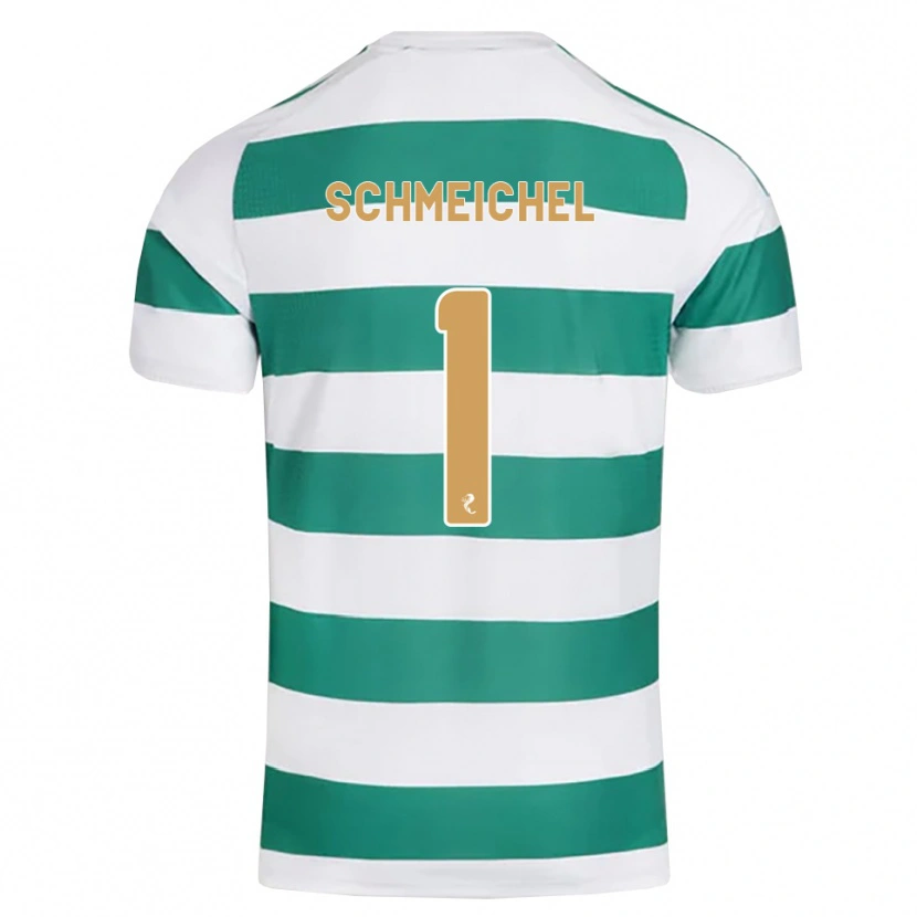 Danxen Heren Kasper Schmeichel #1 Donkercyaan Wit Thuisshirt Thuistenue 2026/27 T-Shirt