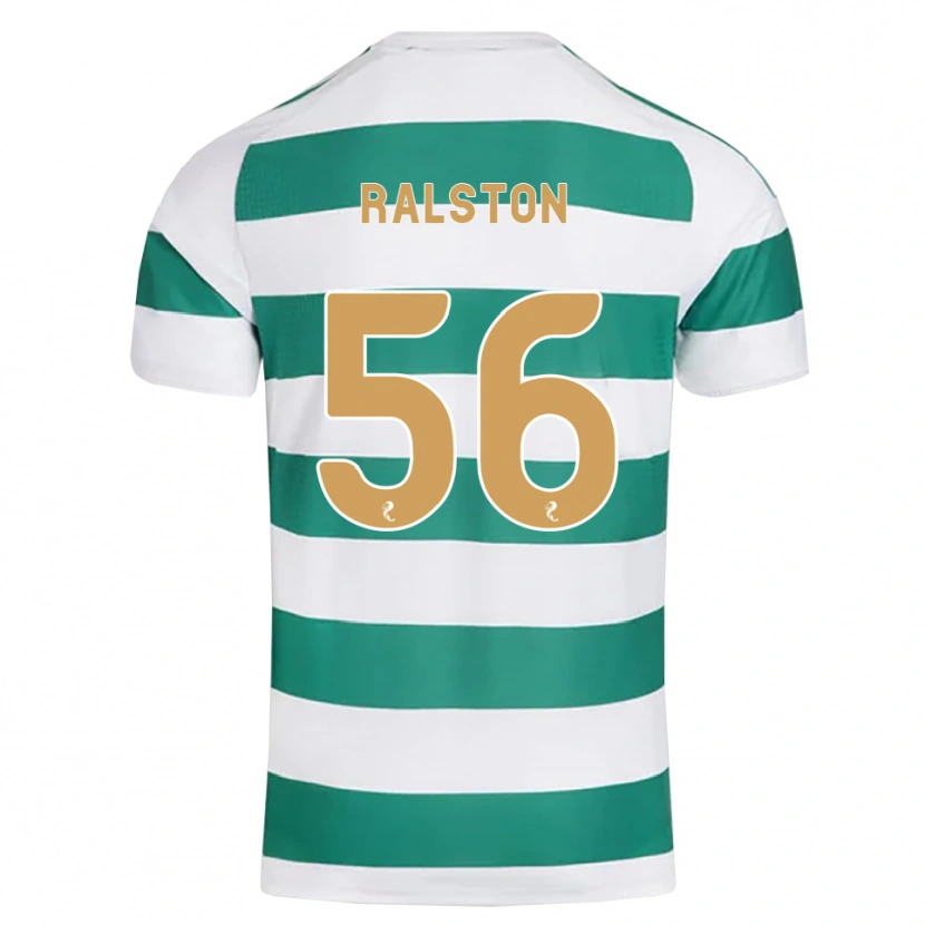 Danxen Heren Anthony Ralston #56 Donkercyaan Wit Thuisshirt Thuistenue 2026/27 T-Shirt