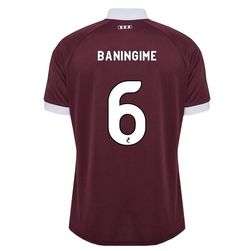Danxen Heren Beni Baningime #6 Bordeauxrood Wit Thuisshirt Thuistenue 2026/27 T-Shirt