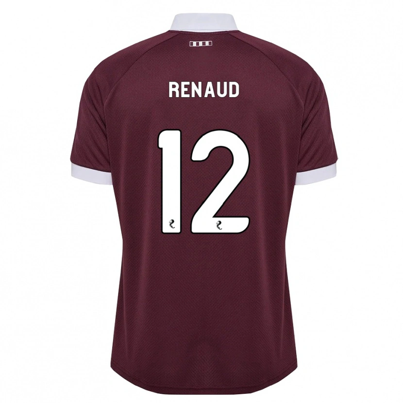Danxen Heren Tom Renaud #12 Bordeauxrood Wit Thuisshirt Thuistenue 2026/27 T-Shirt