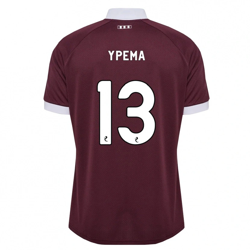 Danxen Heren Danique Ypema #13 Bordeauxrood Wit Thuisshirt Thuistenue 2026/27 T-Shirt