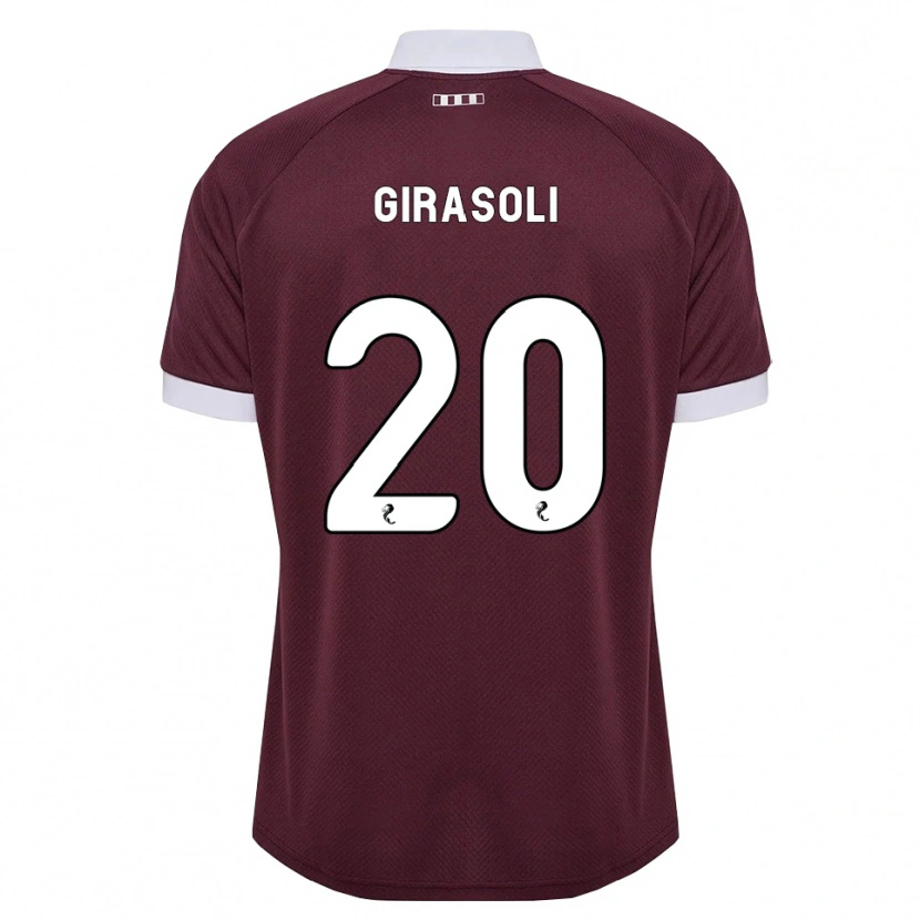 Danxen Heren Carly Girasoli #20 Bordeauxrood Wit Thuisshirt Thuistenue 2026/27 T-Shirt
