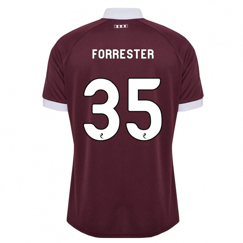 Danxen Heren Adam Forrester #35 Bordeauxrood Wit Thuisshirt Thuistenue 2026/27 T-Shirt
