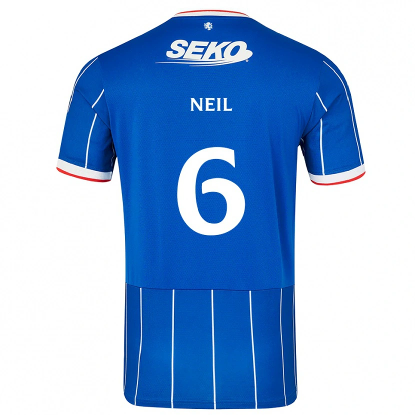 Danxen Heren Dan Neil #6 Rood Blauw Wit Thuisshirt Thuistenue 2026/27 T-Shirt