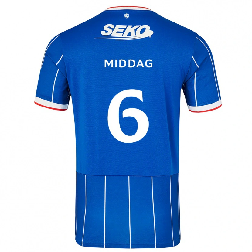 Danxen Heren Tessel Middag #6 Rood Blauw Wit Thuisshirt Thuistenue 2026/27 T-Shirt