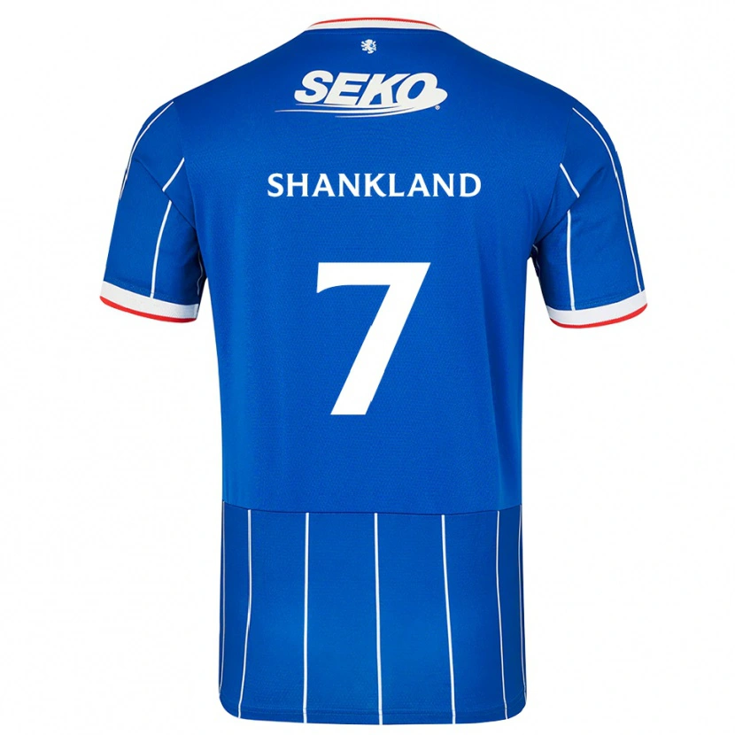 Danxen Heren Lawrence Shankland #7 Rood Blauw Wit Thuisshirt Thuistenue 2026/27 T-Shirt