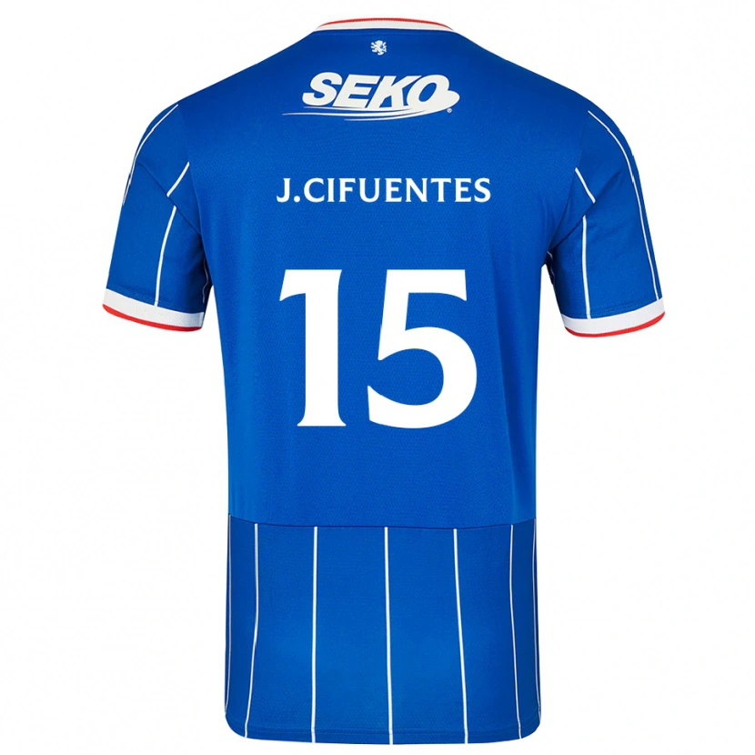 Danxen Heren José Cifuentes #15 Rood Blauw Wit Thuisshirt Thuistenue 2026/27 T-Shirt