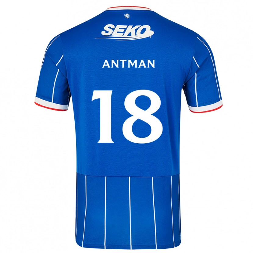 Danxen Heren Oliver Antman #18 Rood Blauw Wit Thuisshirt Thuistenue 2026/27 T-Shirt