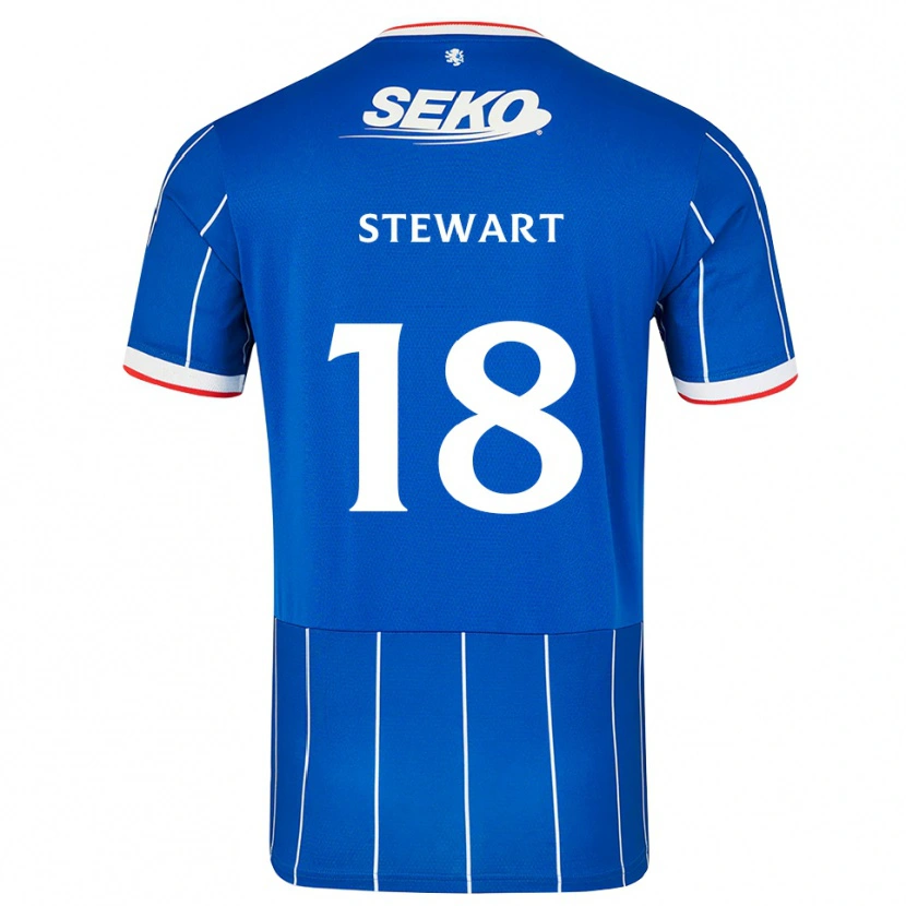 Danxen Heren Lewis Stewart #18 Rood Blauw Wit Thuisshirt Thuistenue 2026/27 T-Shirt