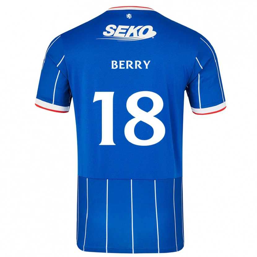 Danxen Heren Laura Berry #18 Rood Blauw Wit Thuisshirt Thuistenue 2026/27 T-Shirt