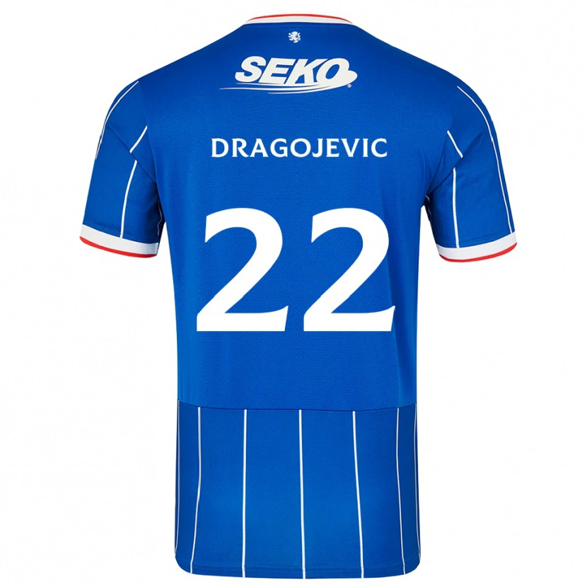 Danxen Heren Vanja Dragojevic #22 Rood Blauw Wit Thuisshirt Thuistenue 2026/27 T-Shirt