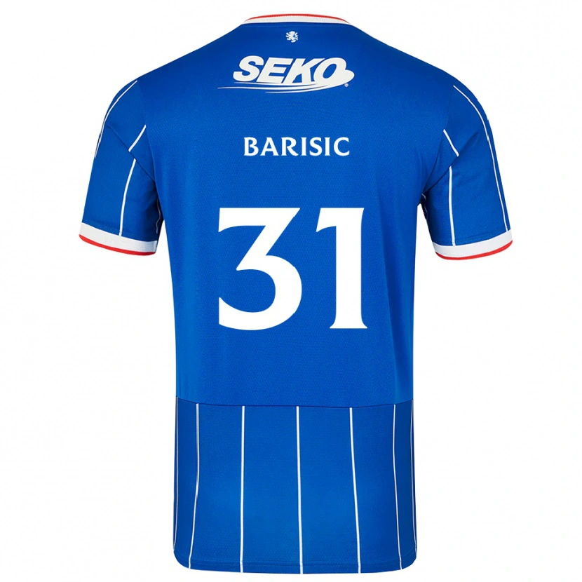 Danxen Heren Borna Barisic #31 Rood Blauw Wit Thuisshirt Thuistenue 2026/27 T-Shirt