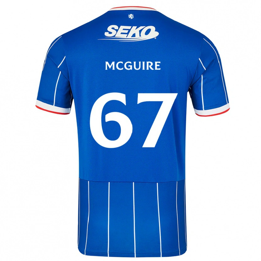 Danxen Heren Rydnn Mcguire #67 Rood Blauw Wit Thuisshirt Thuistenue 2026/27 T-Shirt