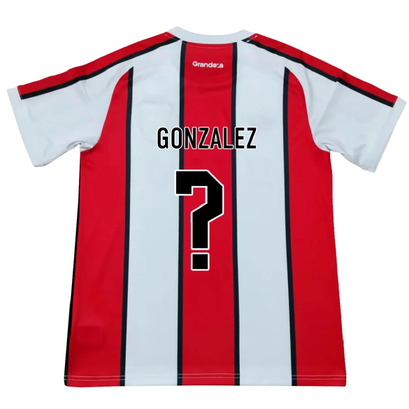 Danxen Heren Alexis González #0 Wit Rood Zwart Uitshirt Uittenue 2026/27 T-Shirt