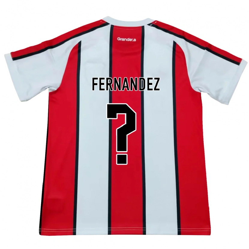 Danxen Heren Joaquin Fernandez #0 Wit Rood Zwart Uitshirt Uittenue 2026/27 T-Shirt