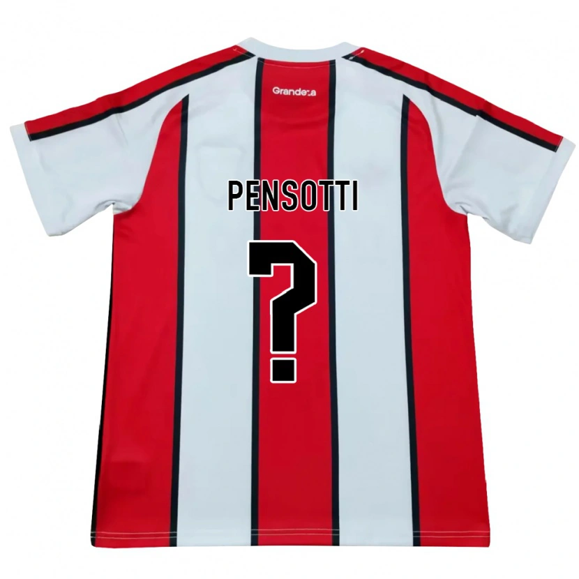 Danxen Heren Joel Pensotti #0 Wit Rood Zwart Uitshirt Uittenue 2026/27 T-Shirt