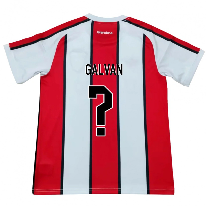 Danxen Heren Tomas Galvan #0 Wit Rood Zwart Uitshirt Uittenue 2026/27 T-Shirt