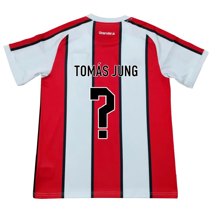 Danxen Heren Tomás Jung #0 Wit Rood Zwart Uitshirt Uittenue 2026/27 T-Shirt