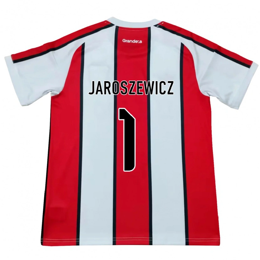 Danxen Heren Franco Jaroszewicz #1 Wit Rood Zwart Uitshirt Uittenue 2026/27 T-Shirt