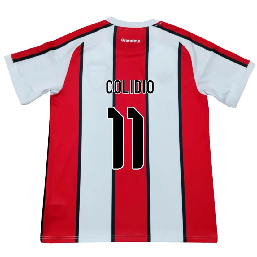Danxen Heren Facundo Colidio #11 Wit Rood Zwart Uitshirt Uittenue 2026/27 T-Shirt