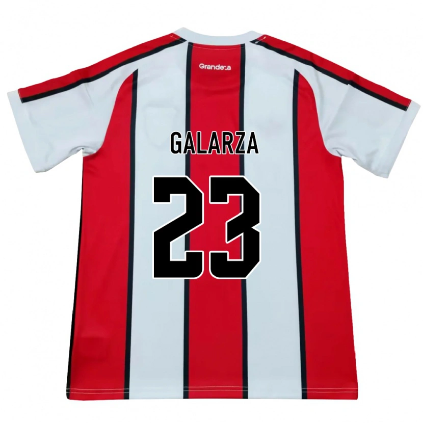 Danxen Heren Matías Galarza #23 Wit Rood Zwart Uitshirt Uittenue 2026/27 T-Shirt