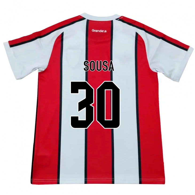 Danxen Heren Ludmila Sousa #30 Wit Rood Zwart Uitshirt Uittenue 2026/27 T-Shirt