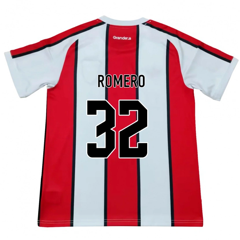 Danxen Heren Julieta Romero #32 Wit Rood Zwart Uitshirt Uittenue 2026/27 T-Shirt