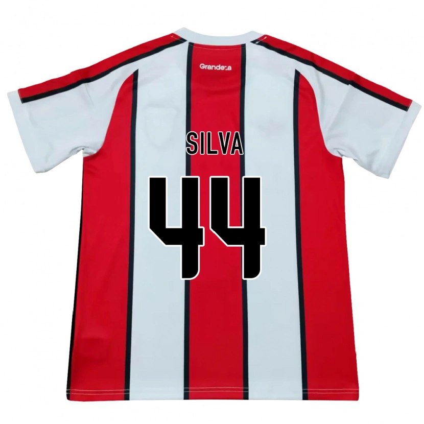 Danxen Heren Lucas Silva #44 Wit Rood Zwart Uitshirt Uittenue 2026/27 T-Shirt