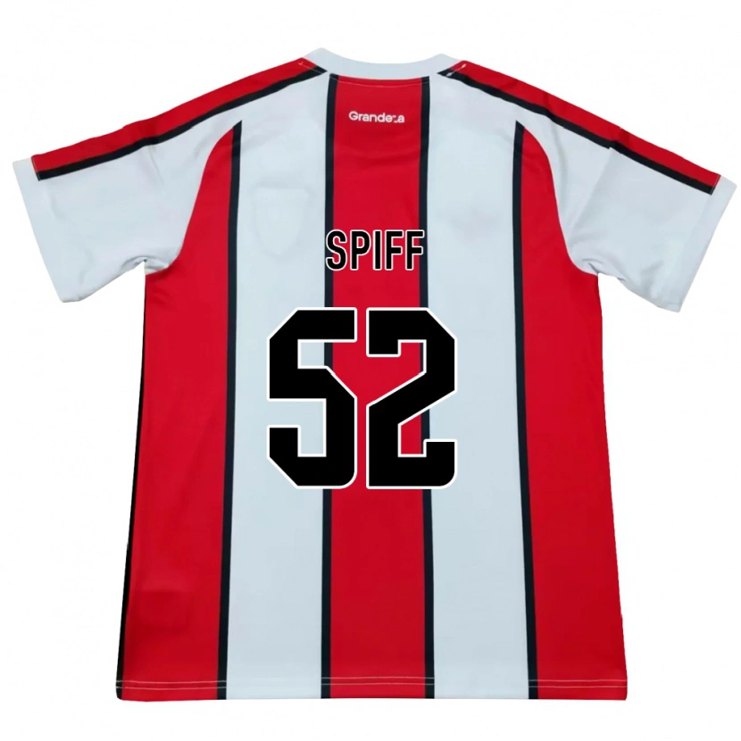 Danxen Heren Jonathan Spiff #52 Wit Rood Zwart Uitshirt Uittenue 2026/27 T-Shirt