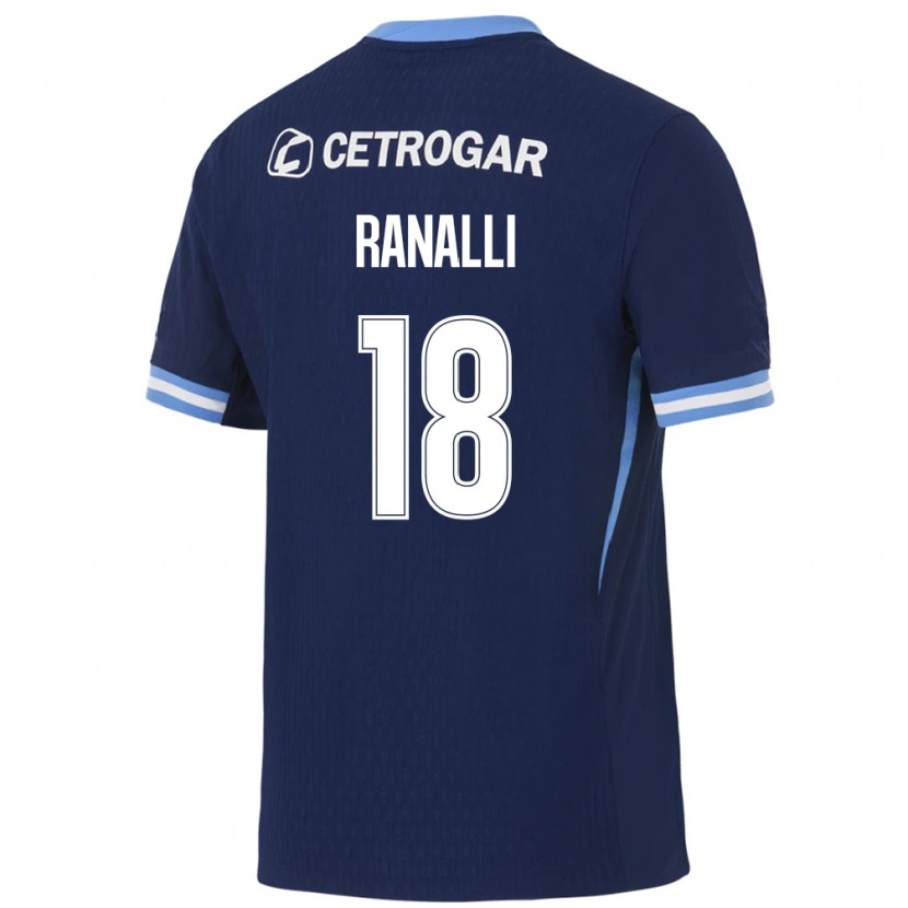 Danxen Heren Santiago Ranalli #18 Koninklijk Blauw Lichtblauw Wit Uitshirt Uittenue 2026/27 T-Shirt