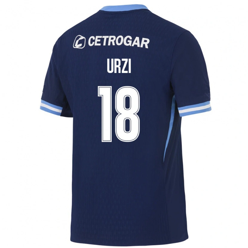 Danxen Heren Agustín Urzi #18 Koninklijk Blauw Lichtblauw Wit Uitshirt Uittenue 2026/27 T-Shirt