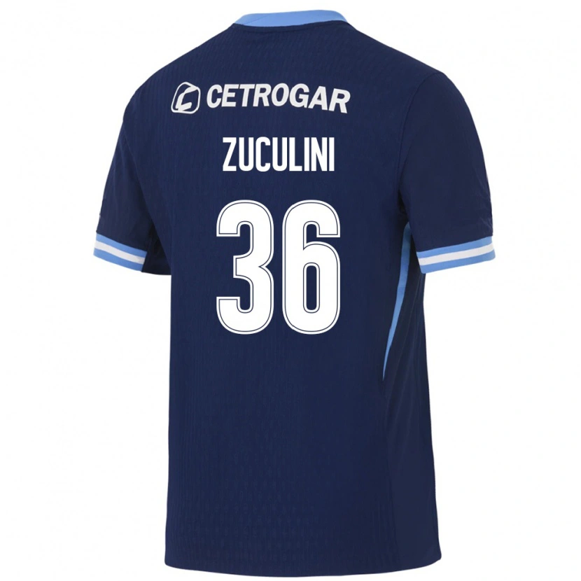 Danxen Heren Bruno Zuculini #36 Koninklijk Blauw Lichtblauw Wit Uitshirt Uittenue 2026/27 T-Shirt