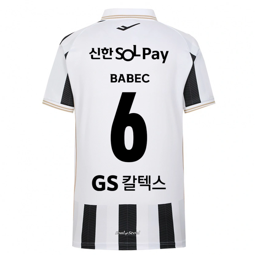 Danxen Heren Hrvoje Babec #6 Zwart Wit Uitshirt Uittenue 2026/27 T-Shirt