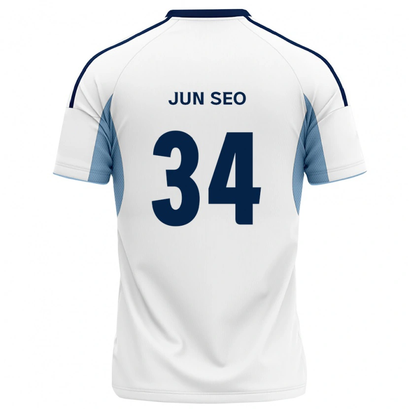 Danxen Heren Jun-Seo Kim #34 Koninklijk Blauw Wit Uitshirt Uittenue 2026/27 T-Shirt