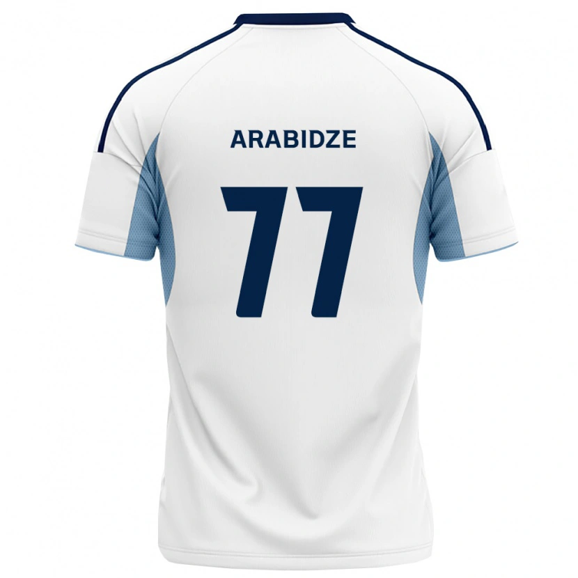Danxen Heren Giorgi Arabidze #77 Koninklijk Blauw Wit Uitshirt Uittenue 2026/27 T-Shirt